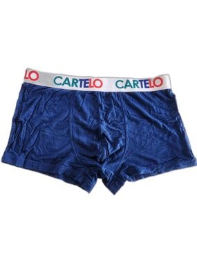 Cartelo Men's Boxer Trunks Navy Blue Size Medium